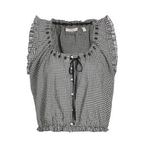 DÔEN's TRAVELER CHECK TOP IN LA MADDALENA GINGHAM